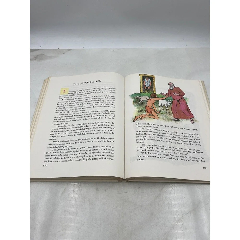 Childrens Stories of the Bible Deluxe Edition 1968 Hardcover Barbara T Bradford